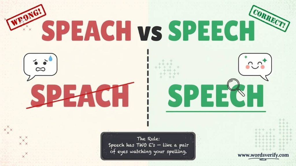 Why Do People Spell Speech as Speach?