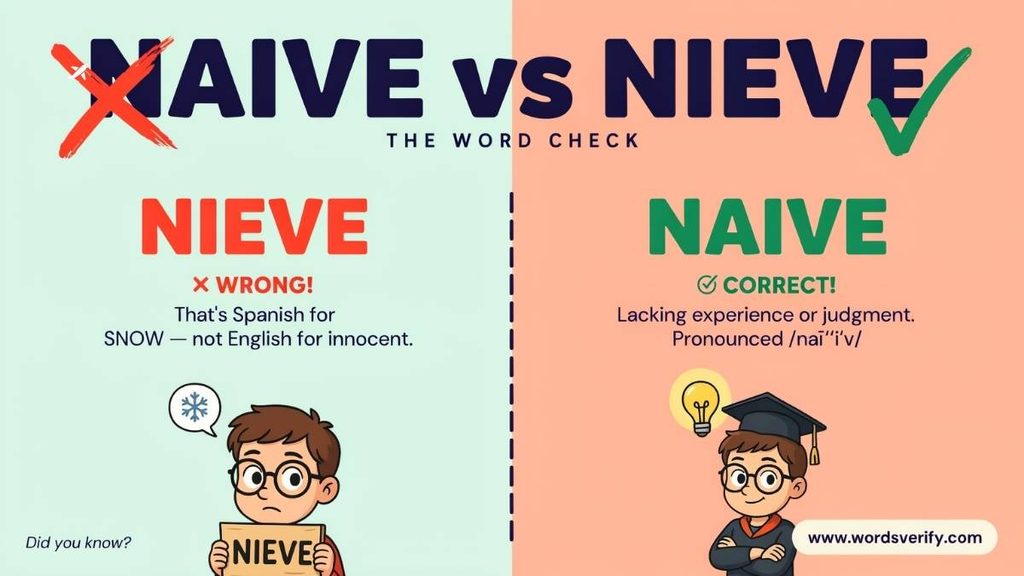 Why Do People Spell Naive vs Nieve?