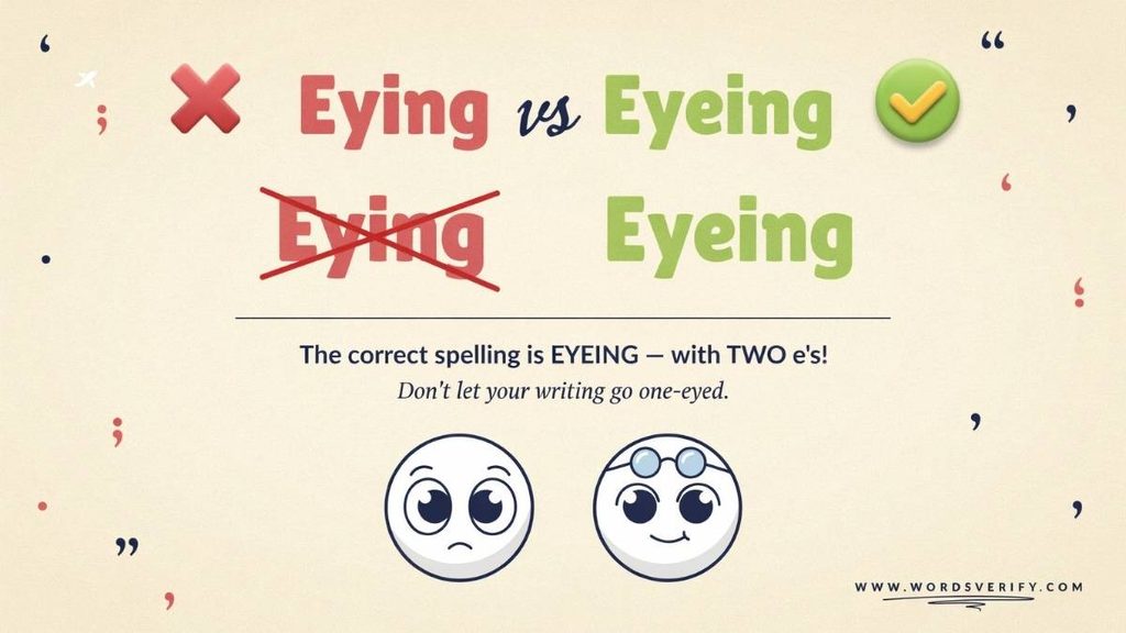 Eyeing vs Looking What's the Difference?