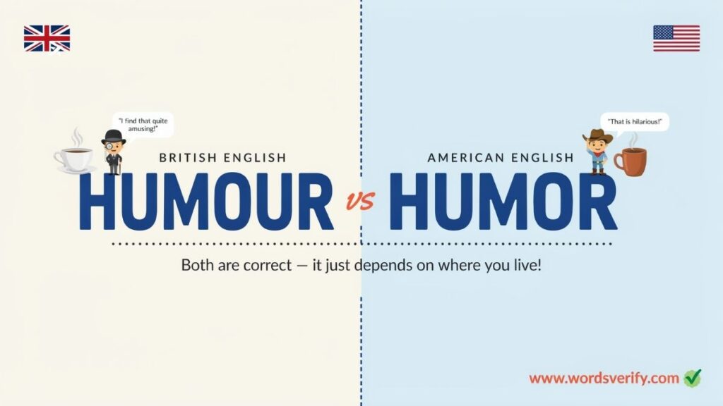 Humour vs Humor Difference and Correct usage