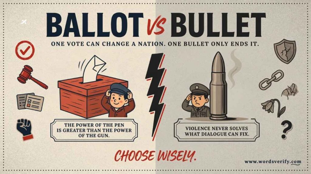 Ballot vs Bullet difference and correct usage