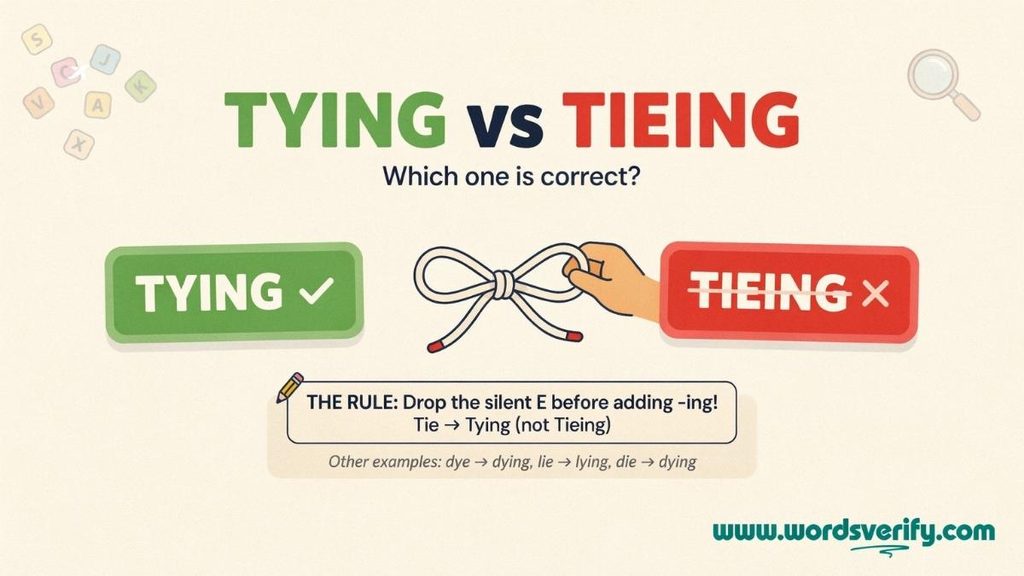 What Does Tying Mean?
