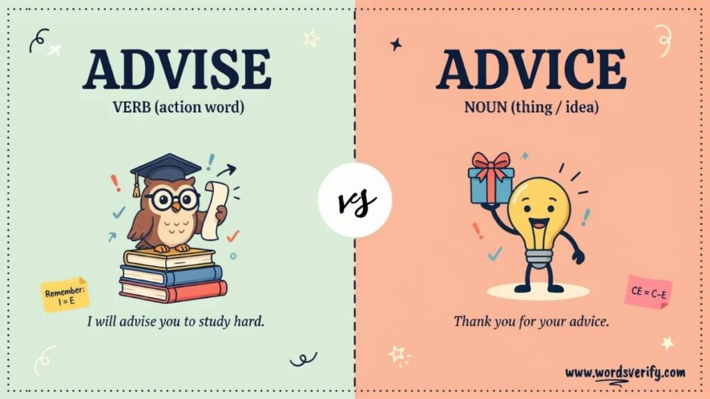 Advise vs Advice which one is correct