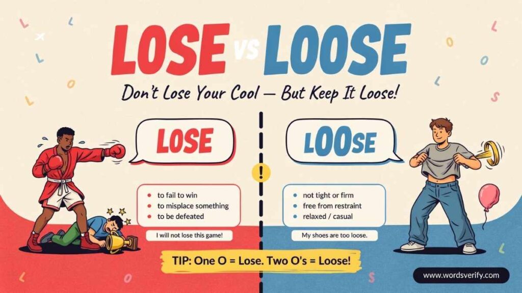 Lose vs Loose which one is correct?