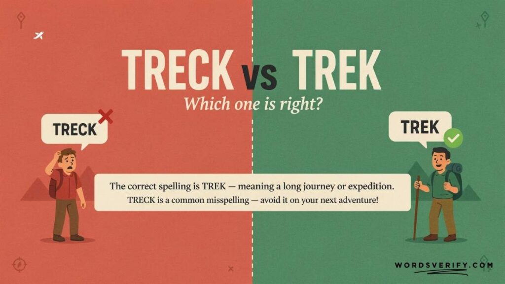 Treck vs Trek Which one Is Correct?