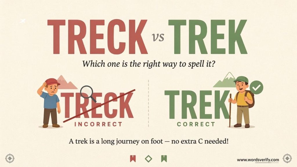 Treck vs Trek What's the Difference?