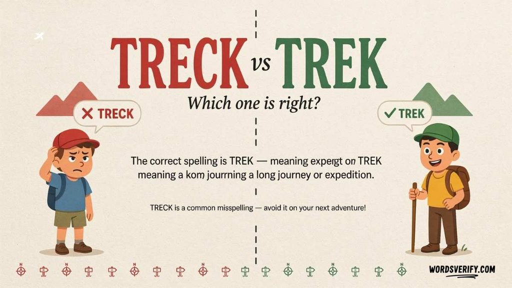 Trek Spelling Why Isn't It “Treck”?