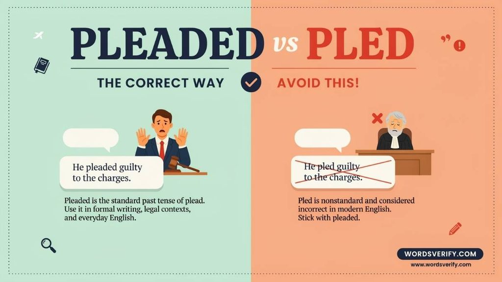 Are “Pleaded” and “Pled” Interchangeable?