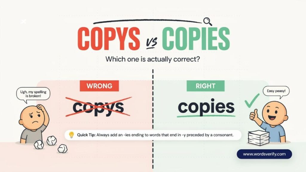 Copys vs Copies Which one Is Correct?