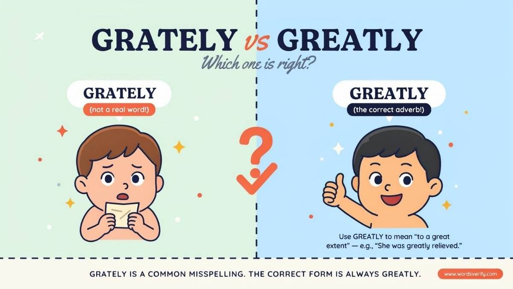 Grately vs Greatly Difference
