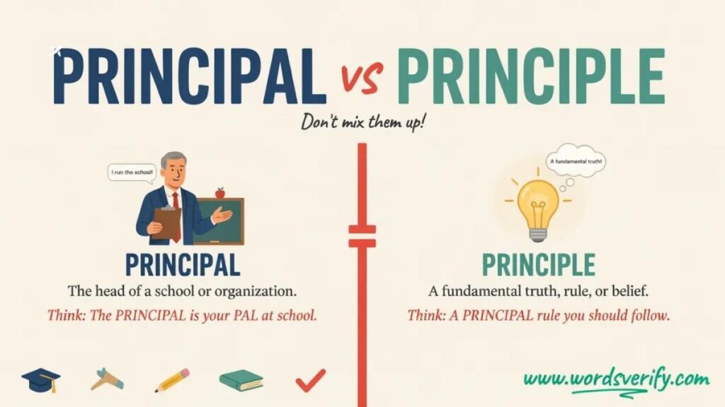 Principal vs Principle Difference and Correct usage