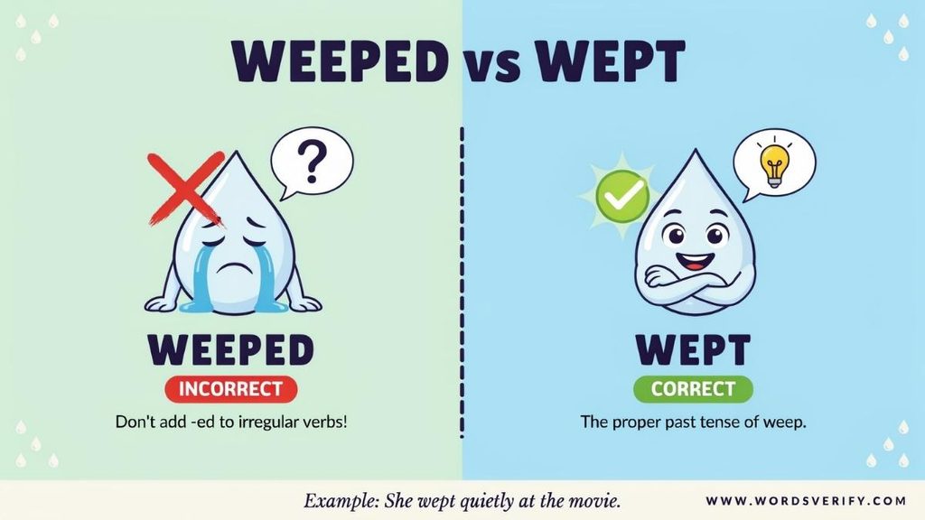 Weep vs Wept When Do You Use Each One?