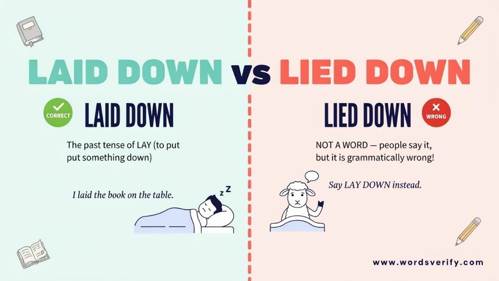 What Does “Lay Down” Mean?