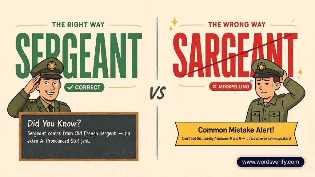 Common Mistakes When Writing Sergeant
