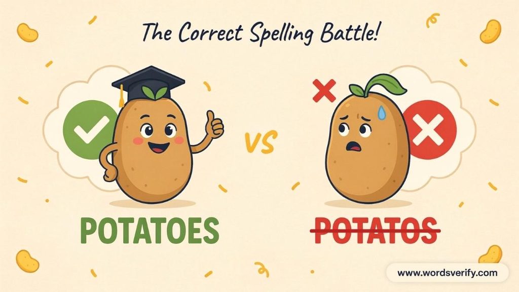 Potato, Potatoes, and Potatos Compared