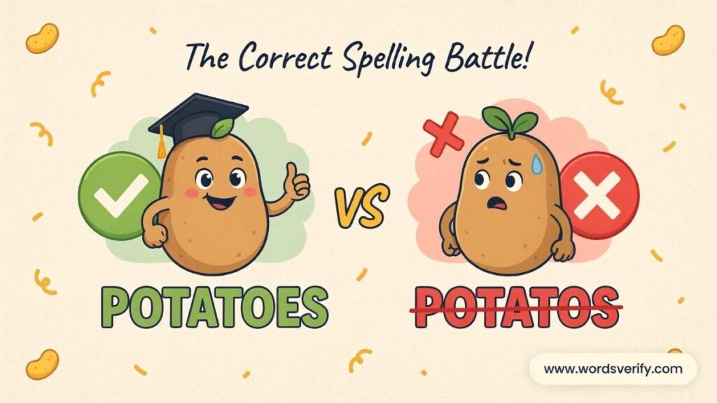Potatoes vs Potatos Which one Is Correct?