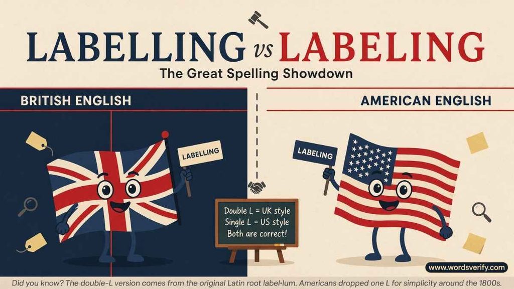 Labelling vs Labeling in Everyday Situations