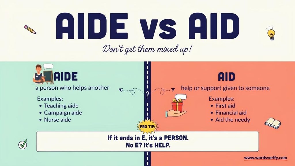 When to Use Aide vs Aid