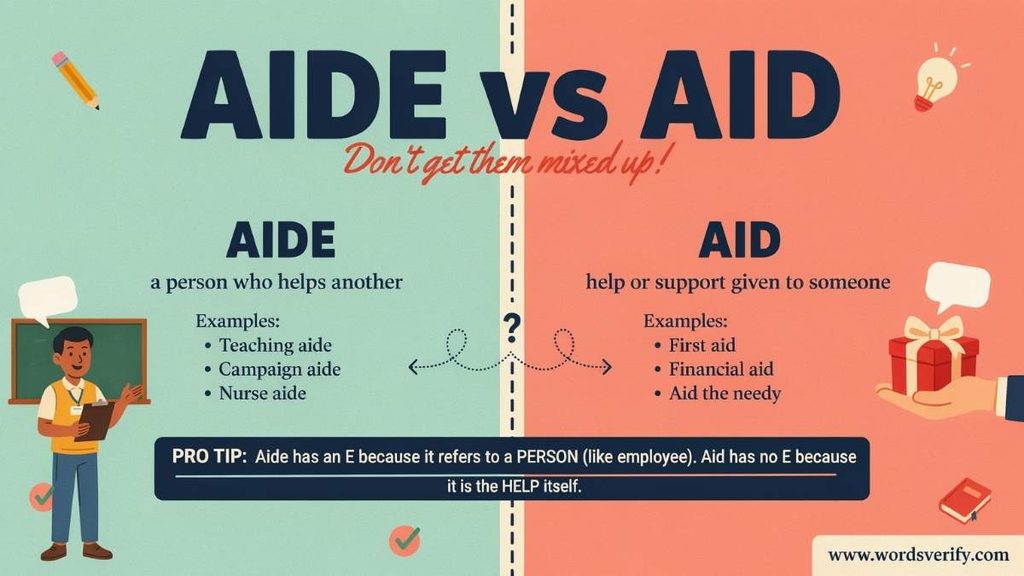 Common Mistakes With Aid and Aide