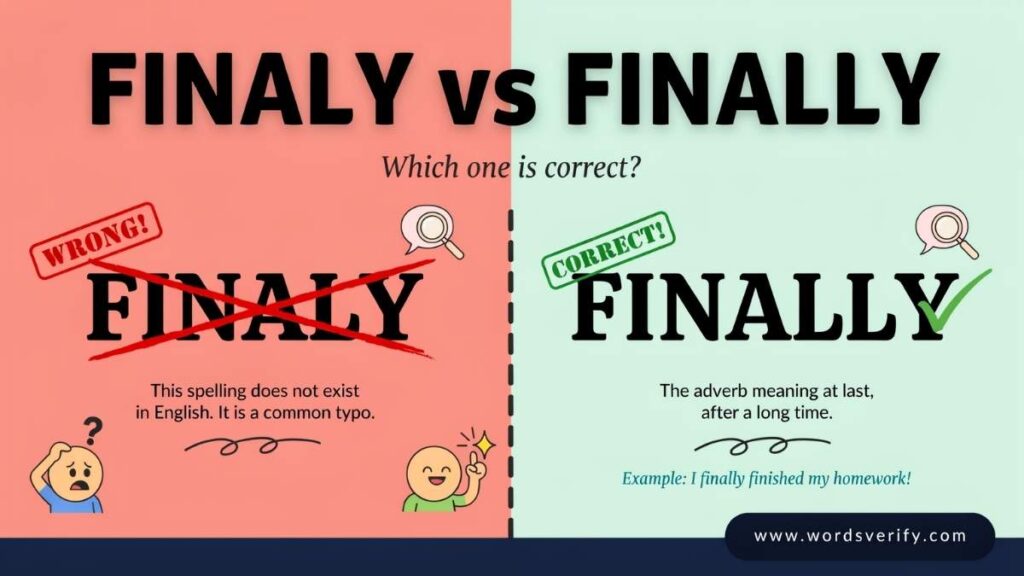 Finaly vs Finally  Which one Is Correct?