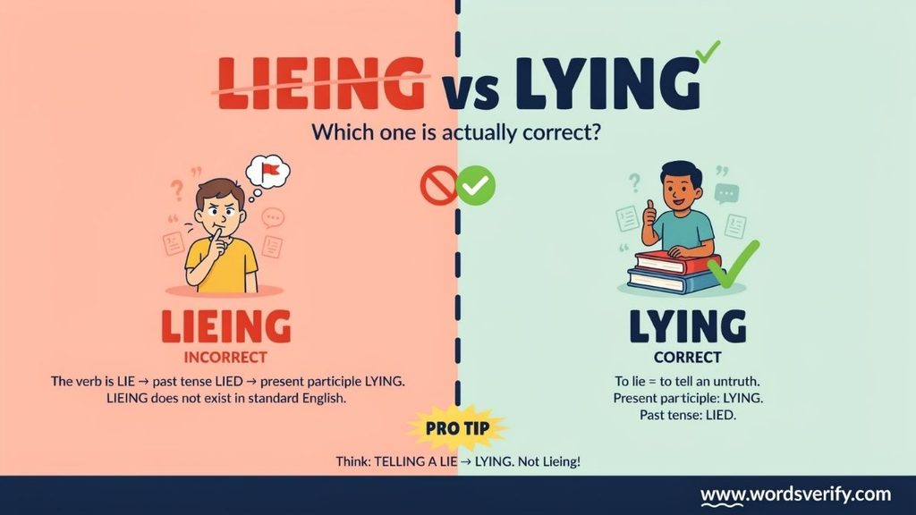 Lieing vs Lying Down Which Is Correct?