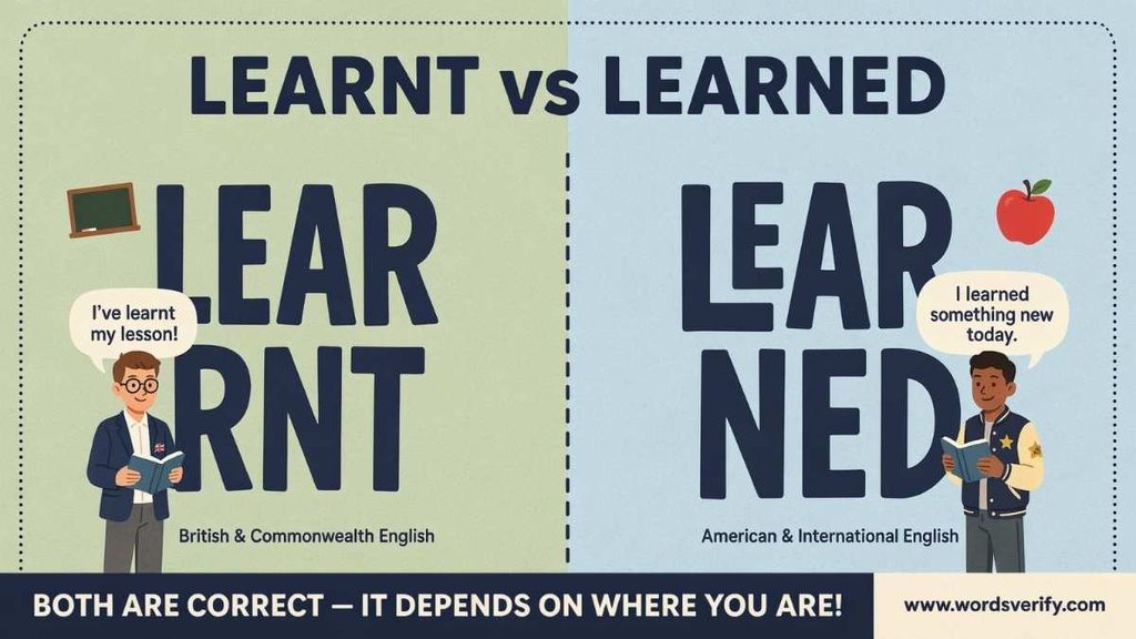 Learnt vs Learned in a Sentence