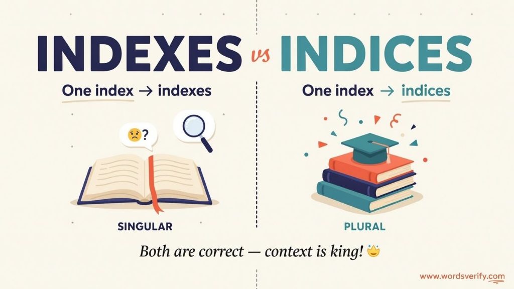 Indexes vs Indices What’s the Difference?