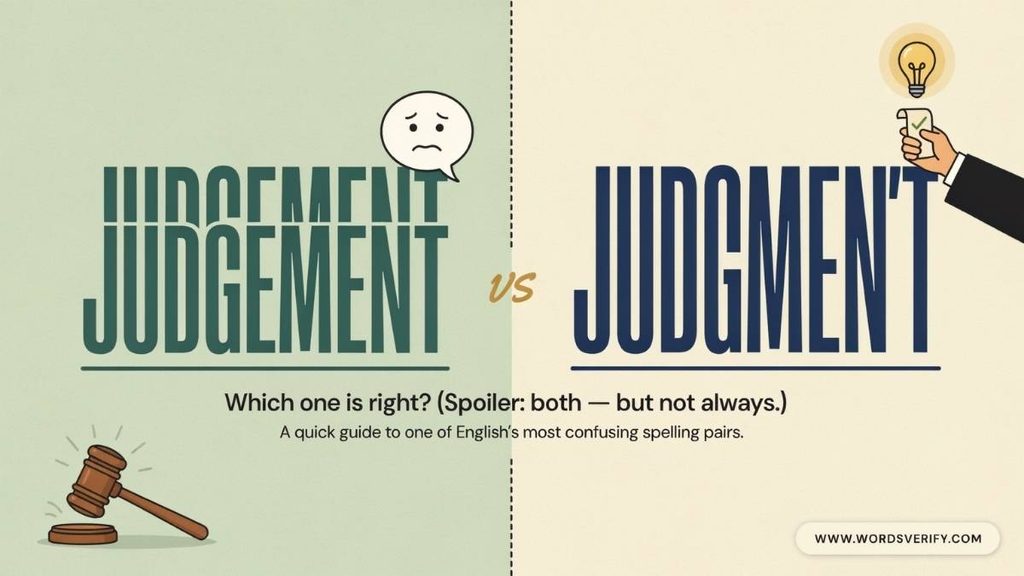 Judgment in American English