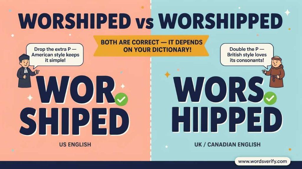 Worshiped in American English