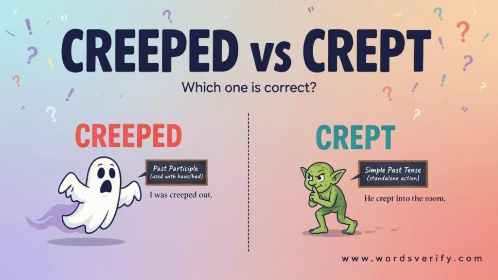 Creeped vs Crept Which One Is Correct?