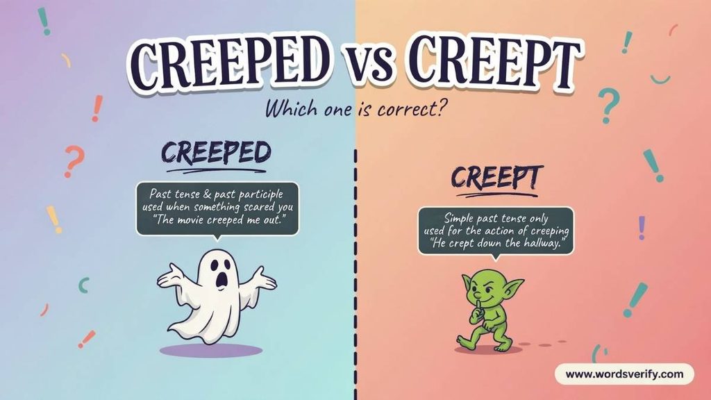 Creeped Out vs Crept Out