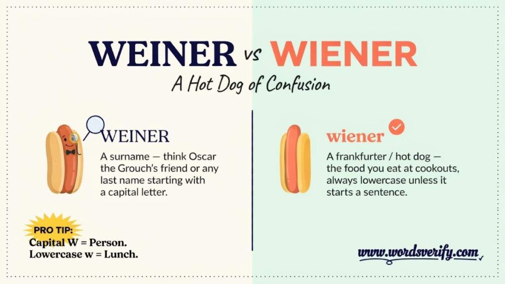 Weiner vs Wiener which one is correct?