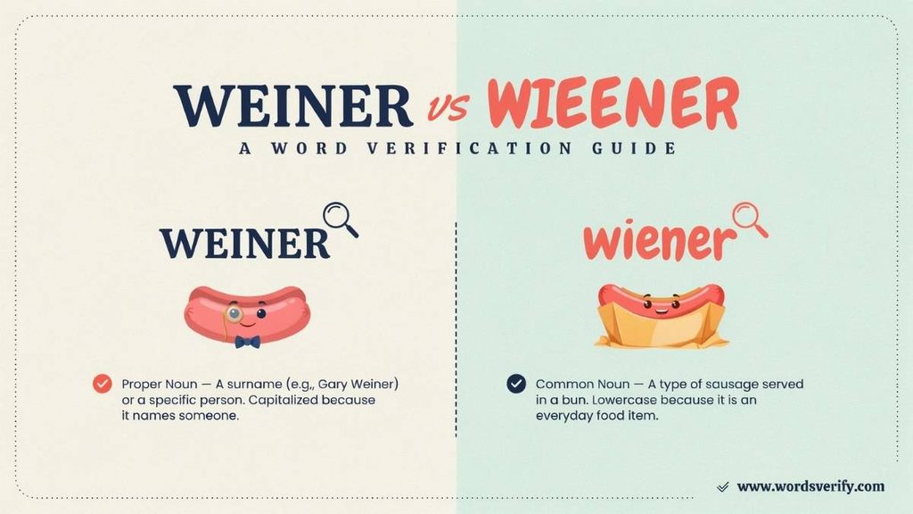 Weiner vs Wiener What Is the Difference?