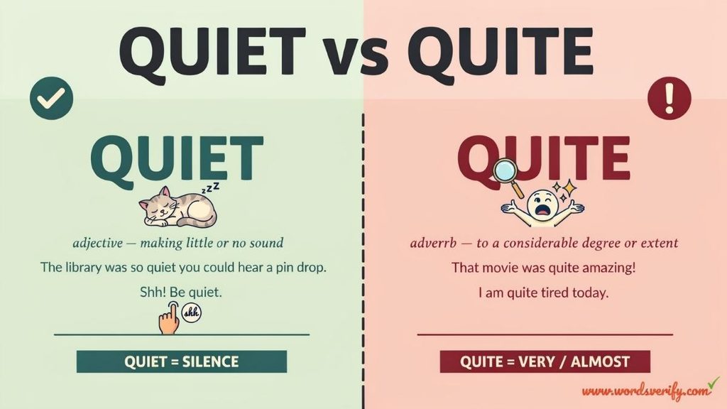 Quiet vs Quite Pronunciation