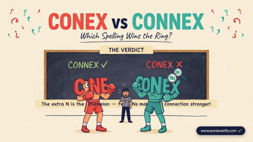 Conex vs Connex which one is correct?