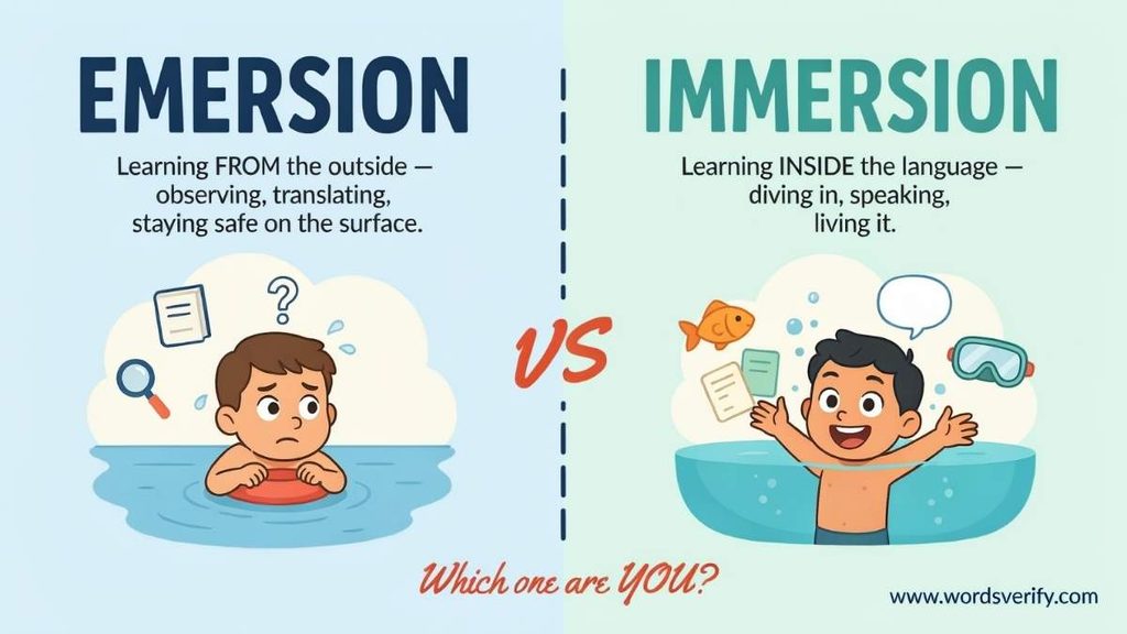 What Does Emersion Mean in Science?