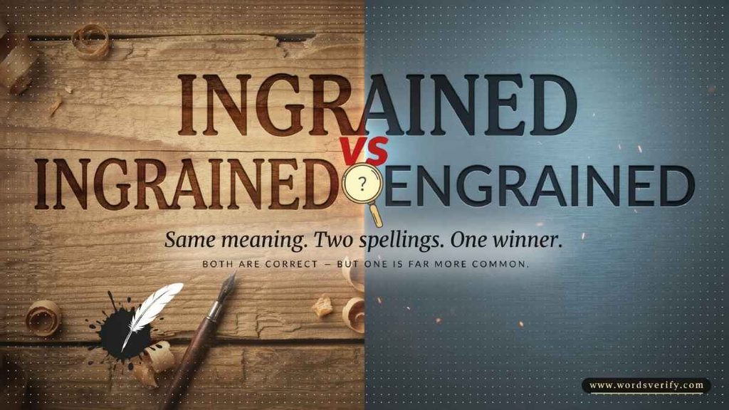 Ingrained vs Engrained Usage in Everyday Writing