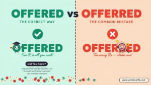 Offered vs Offerred Which one Is Correct?