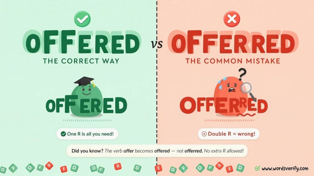 Why Not "Offerred"?