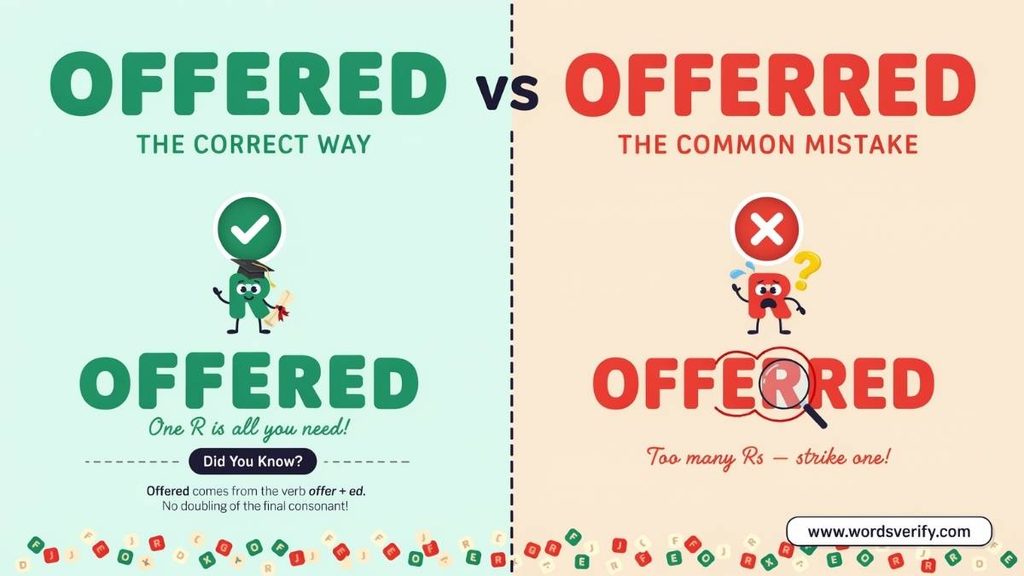 How to Use Offered Correctly