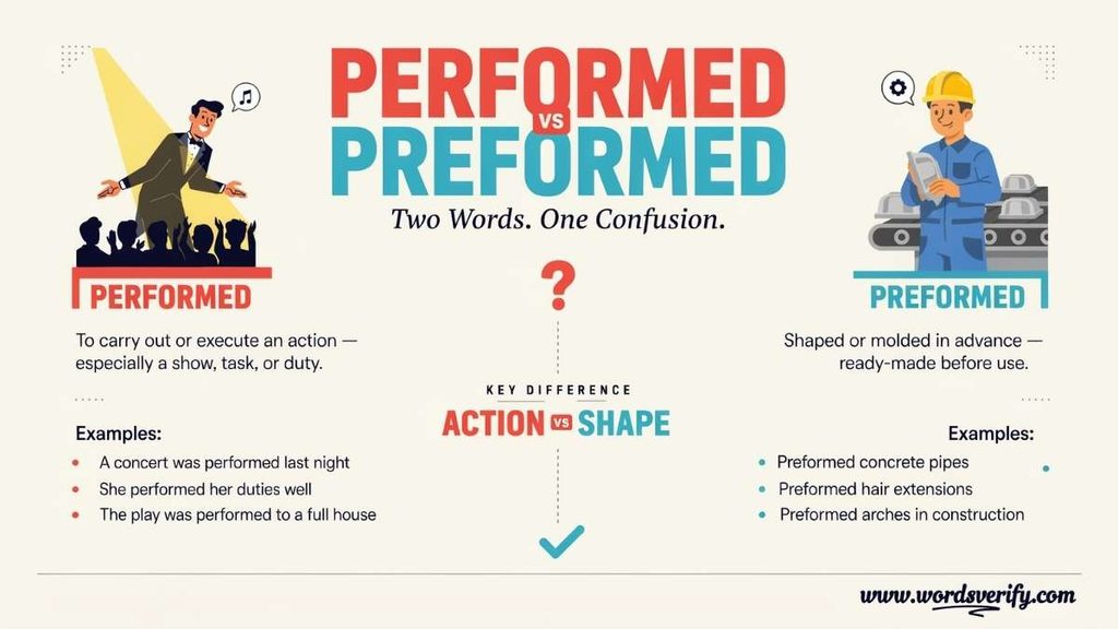 What Does Preformed Mean?