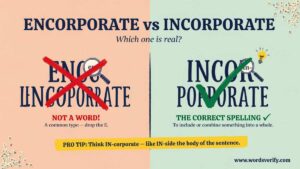 Encorporate vs Incorporate Which one Is Correct?