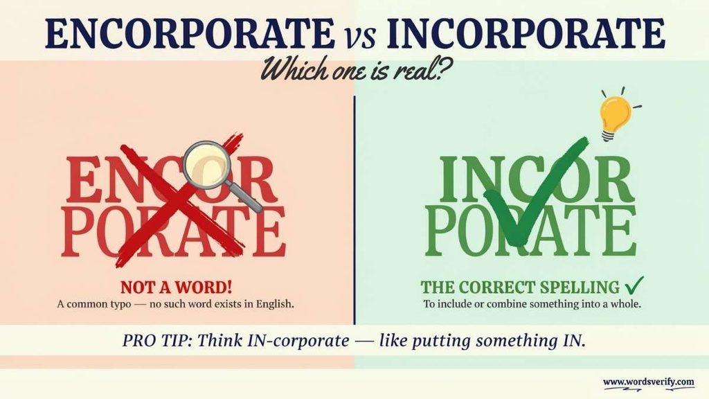 How Do You Use Incorporate Correctly?