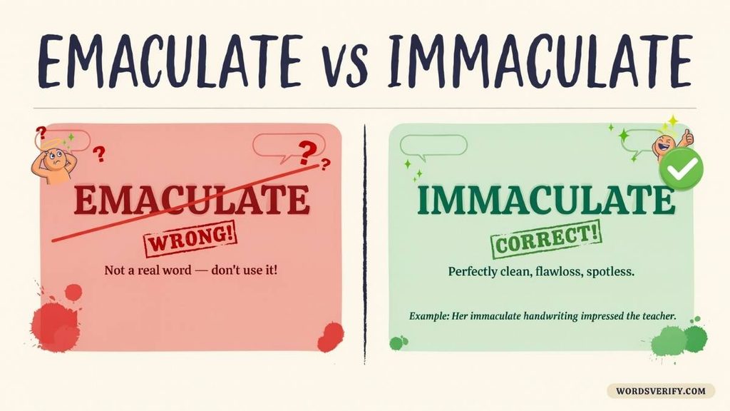 Is Emaculate a Word?