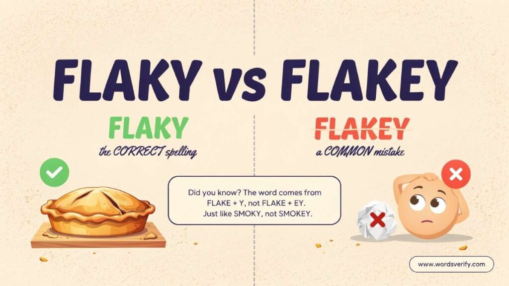 Flaky vs Flakey Which one Is Correct?